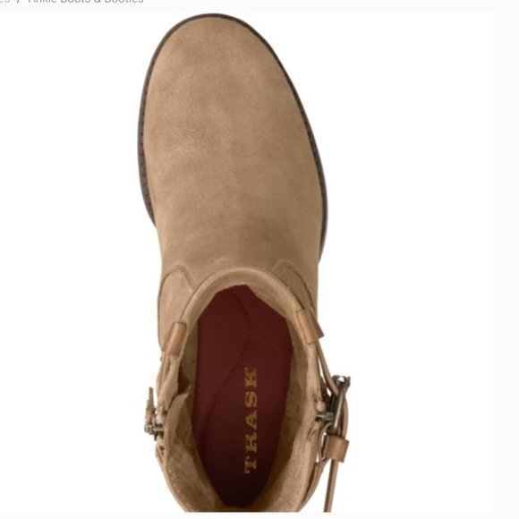 TRASK Madison Waterproof Suede Ankle Bootie 6.5 - Picture 7 of 8